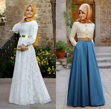 Model Baju Long Dress Modis Bagi Para Hijabers Modern