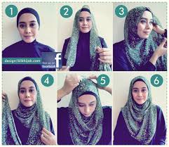 tutorial hijab modern � Jinglepuff Butik