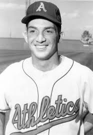Alex George made his MLB debut at age 16 on September 16, 1955 for the Kansas City Athletics. He pinch hit and struck out in the eighth inning of win over ... - Alex_George_display_image