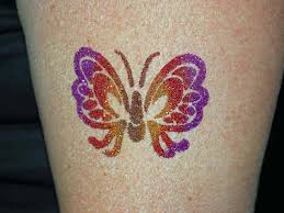 Airbrush Art Body Tattoo Butterfly