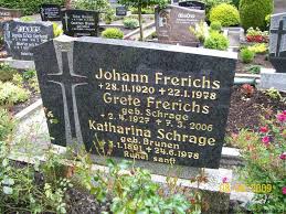 Grab von Johann Frerichs (28.11.1920-22.01.1978), Friedhof ... - ma141