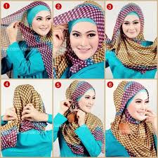 cara berjilbab modern segi empat motif | hijab hijab :)