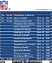 NFL Team Schedule - Yahoo! Widgets