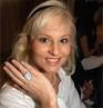 Claire Ball displays the magnificent diamond ring to ...