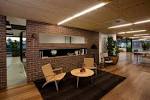 Office Interior Design Idea With Exposed Brick Wall