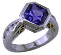 Tanzanite and Diamond Ring - Bijoux Extraordinaire