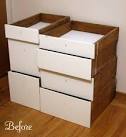Salvaged drawers = modular bookcase - Crafty Nest