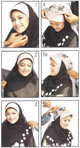 Cara memakai jilbab paris | DEVAMELODICA [DOT] COM