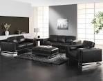 Modern Black Leather Sofa Living Room Ideas: Hot Weather, Black ...