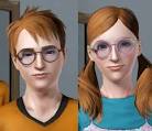 Mod The Sims - Big Round Glasses for Men and Women - Teen to Elder