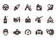 0084 Car Service Icons image - vector clip art online, royalty ...