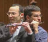 Ariel Zuckermann sur le clefs et Eyal Ein-Habar à l'embouchure joue la ... - 2-hommes-1-flute