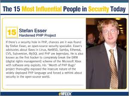 eWeek acclaimed Stefan Esser as one of the 15 most influential ... - stefanesser_eweek