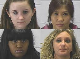 (from left, clockwise) Jennifer Feigl; Chunxia Liu; Kourtney Repp; Whitney Posey (Aurora Police Department). In addition, police seized three vehicles ... - prostute2