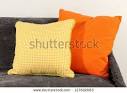 Colorful Pillows On Couch Isolated On White Stock Photo 127602683 ...