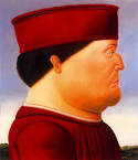 Idid not expect, upon viewing the Fernando Botero show at the Museum of Fine ... - Fernando-Botero-After-Piero-della-Francesca-1998