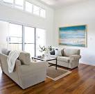 Contemporary Coastal Home - beach style - living room - other ...