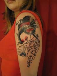 Japanese Geisha Tattoos On Shoulder Picture 3