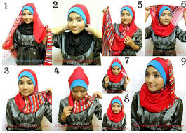 Cara memakai hijab modern untuk muka bulat atau Pipi Tembem ...