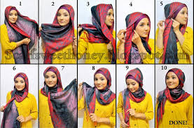 Cara-cara memakai Jilbab | Grosir Jilbab