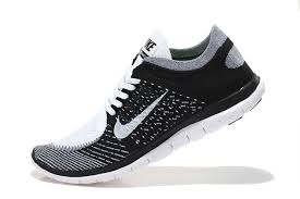 Nike Free 4.0 Flyknit Women Black Grey White Running Shoes Shop ...