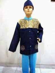 Foto gambar model baju muslim koko anak merk rabbani laki - laki ...