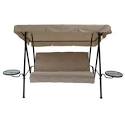 Patio Swing Cover: Patio Swing Cover: Beige/