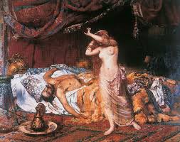 Attila halála - romantikus képzeletben (Paczka Ferenc festménye)