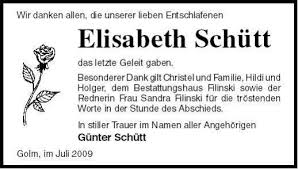 Elisabeth Schütt | Nordkurier Anzeigen - 005907954501