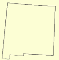 New Mexico State Map: Outline