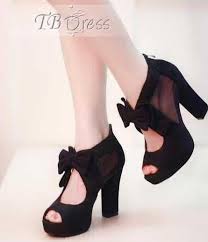 Sexy Black Platform Chunky Heel Peep-toe Women's Shoes.http://www ...