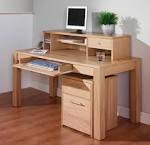 Sherwood oak built in home <b>office desk designs</b>