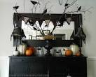 Halloween Dining Room Buffet - Console Decor {my faux 'mantle ...
