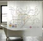 New Must Have Item: The London Underground Tube Map Shower Curtain ...