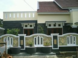 Desain Pagar Rumah Dari Batu Alam - atapkamar.com