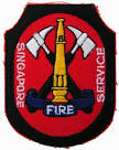 SINGAPORE FIRE SERVICE EMBROIDERED PATCH #2 (Kuala Lumpur, end ...