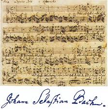 Partitura de J. S. Bach