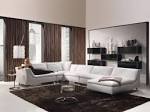 Bright <b>living room</b> with brown <b>curtains</b> stylehomes net