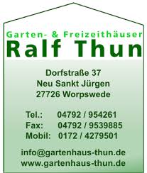 Garten- \u0026amp; Freizeithäuser Ralf Thun in Worpswede - Branche(n ...