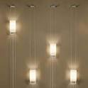 Murano Luce MLPHANG Hang Wall Sconce, Polished Steel - Lighting ...