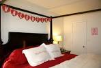 Decorating, Simple Red And White Valentines Day Bedroom Decorating ...