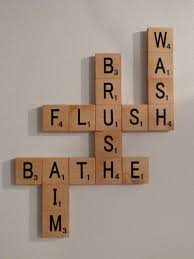 Bathroom Scrabble Wall Art by iwantthatcrafts on Etsy, $40.00 ...