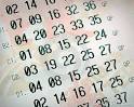 Lottery Numbers Stock Image - Image: 5322791