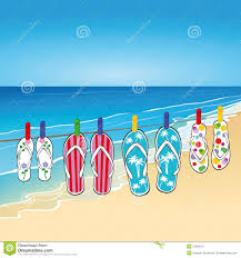 Flip Flops On Beach Stock Image - Image: 31826151