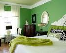Amazing Home Designs: Cool Green Color Bedroom Large Bed ...