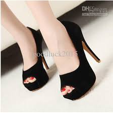 Women Sexy Suede Black Blue Bridal Wedding Shoes Gril Party Fish ...