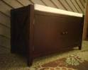 Storage Bench in Walnut Finish: Furniture : Walmart.