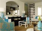 Turquoise Living Room Decorating Ideas With Brown Sofa Turquoise ...