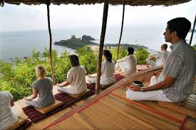 Yoga retreat, India