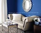 8 Styles For The Impressive Living Room Ideas: Blue Wall Living ...